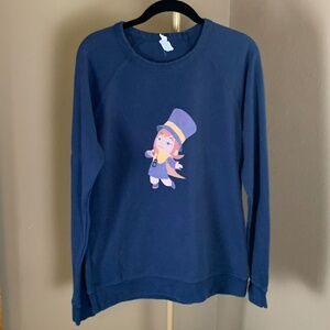 A Hat in Time Hat Kid Navy Blue Sweatshirt Unisex Size Small Indie Game‎ Fan Art